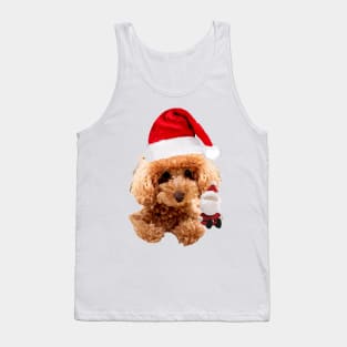 Christmas Poodle Tank Top